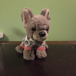 NWT Adorable Plush Dog Toy with Star Pajamas